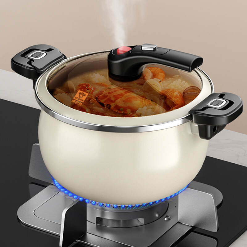Newly upgraded Conbacher brand 🍲 deepened and thickened anti-overflow stewing non-stick enamel micro-pressure enamel pot 6.5