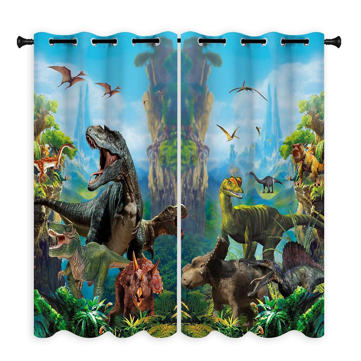 2 Panels Outdoor Curtain Privacy Waterproof