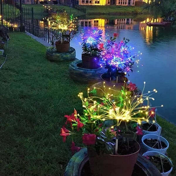 Waterproof Solar Garden Fireworks Lamp