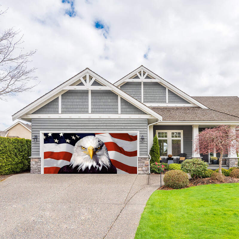 Patriotic Garage Door Mural