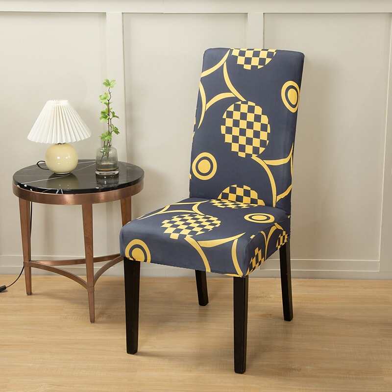 2 Pcs Stretch Kitchen Chair Cover Slipcover