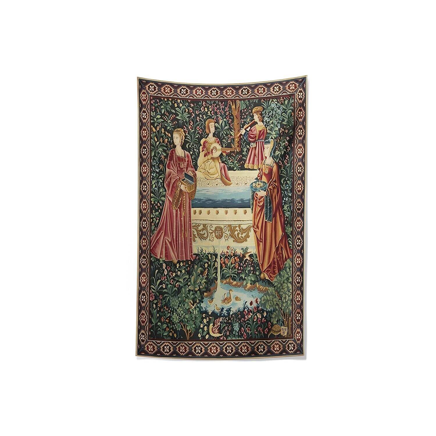 Medieval Painting Wall Tapestry Art Decor