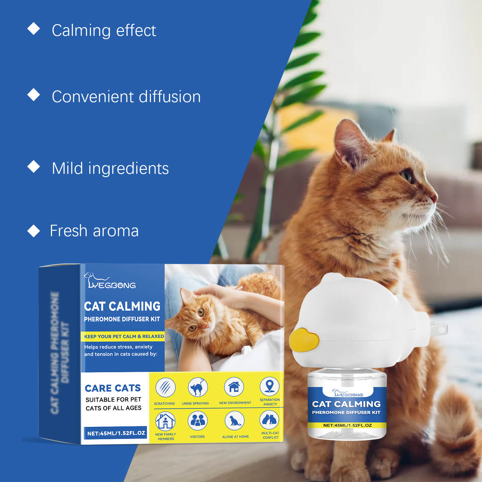 Cat Calming Pheromone Diffuser Kit