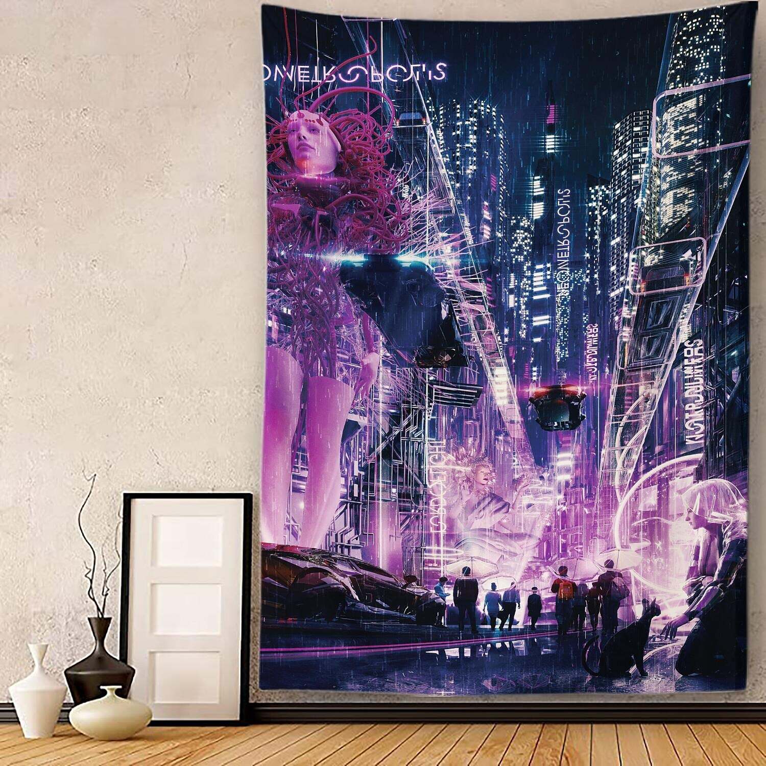 City Wall Tapestry Art Decor Photograph Backdrop