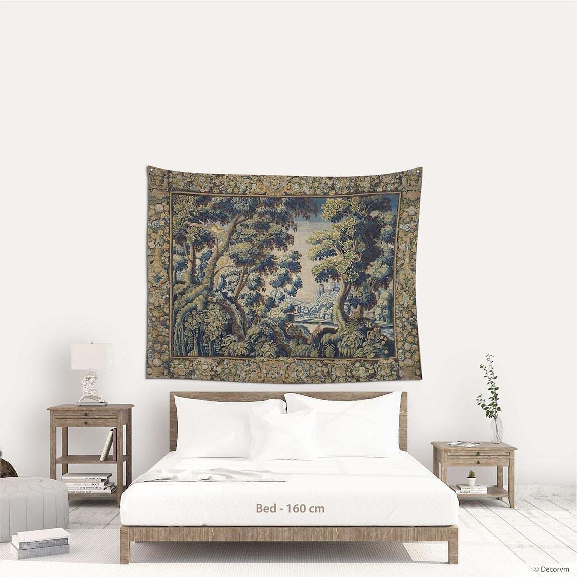 Medieval Painting Wall Tapestry Victoria Art Decor