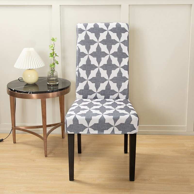 2 Pcs Stretch Kitchen Chair Cover Slipcover