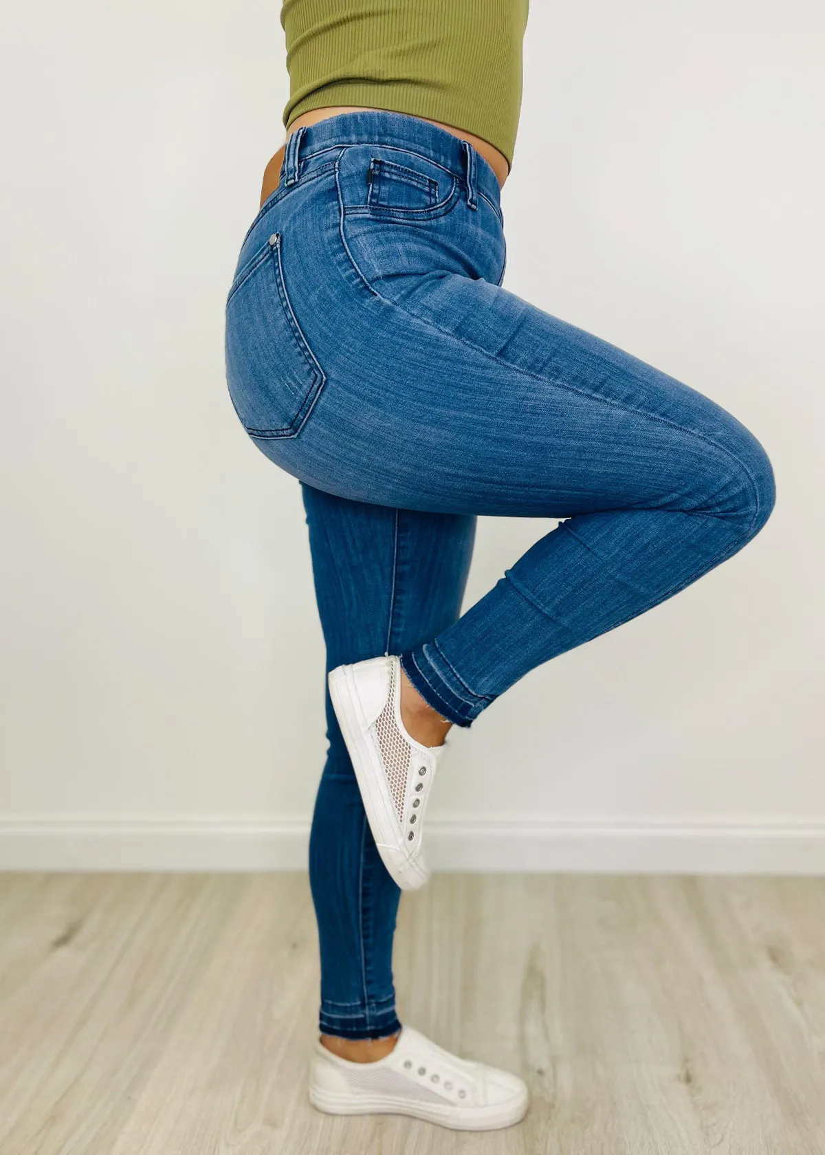 LAST DAY 70% OFF-Judy Blue Pull On Skinny Jeans (Buy 2 Free Shipping)