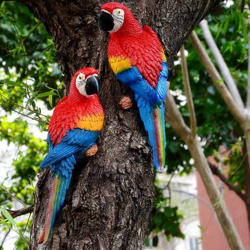Resin Parrot Bird Statue