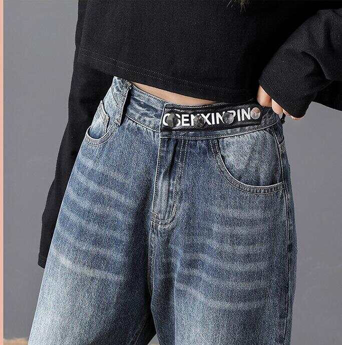 High-rise Harem Cropped Jeans