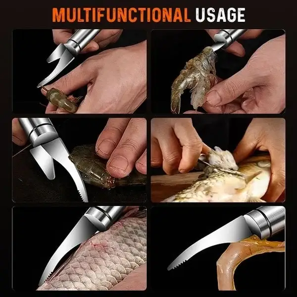 (🔥 Hot Sale - 50% OFF🔥)5 in 1 multifunctional shrimp line fish maw knife, 🔥BUY MORE SAVE MORE