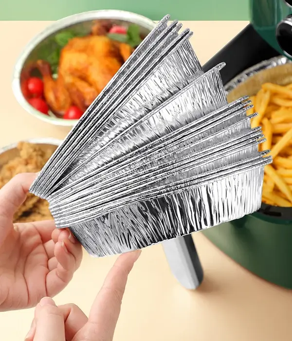 (🌲Early Christmas Sale- SAVE 48% OFF)50 Pcs Set Reusable Aluminum Foil Air Fryer Liners-BUY 2 GET EXTRA 10 % OFF