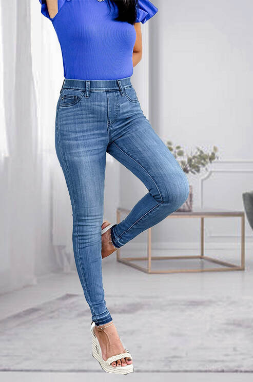 Stretchy Pull On Skinny Jeans(Buy 2 Free Shipping)