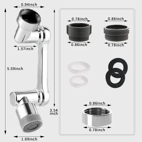 Last Day 59% OFF👍Rotating 1080° Robotic Arm Faucet (Universal Model)-BUY 2 GET EXTRA 10% OFF