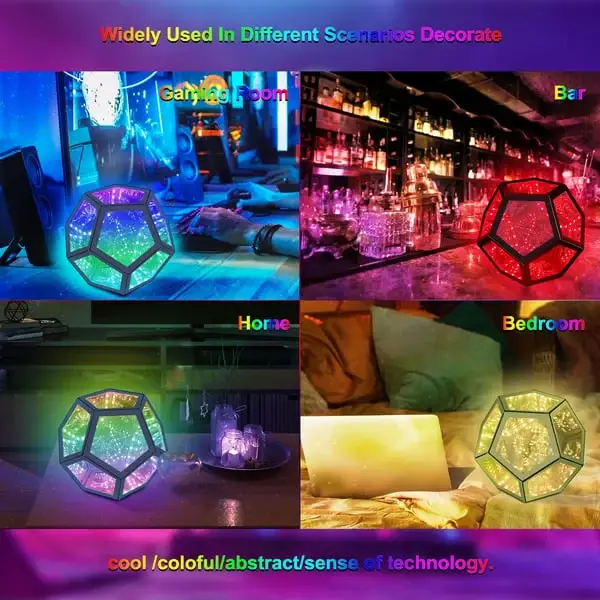 ✨The InfiniteX Dodecahedron Color Art Light- A visual feast through dimensions🎁(Free Worldwide Freight)