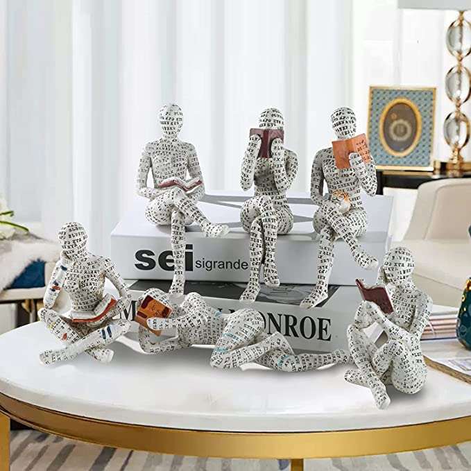 LAST DAY -49% OFF - Modern Reading Woman Statue