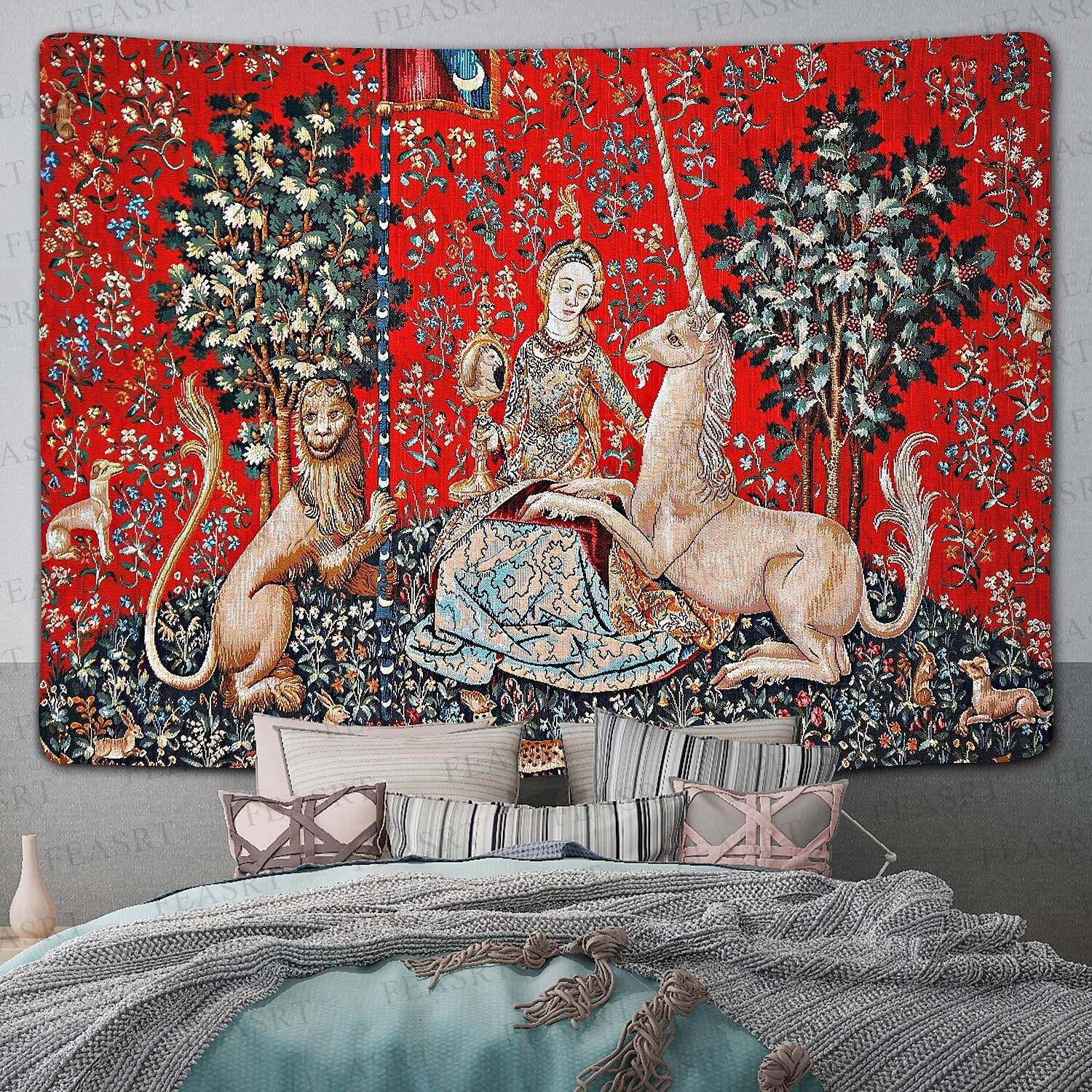 Medieval Princess Wall Tapestry Art Decor