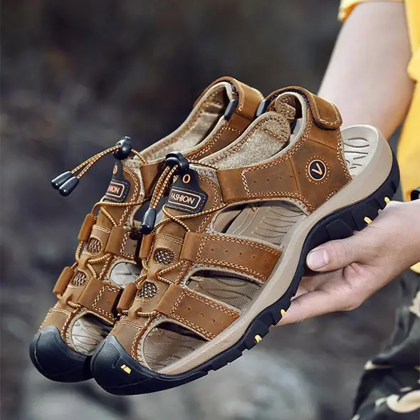 Summer Genuine Leather Men's Sandals