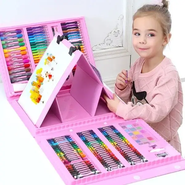 Deluxe 6-In-1 Art Creativity Set(🎁The Best Present For Kids)