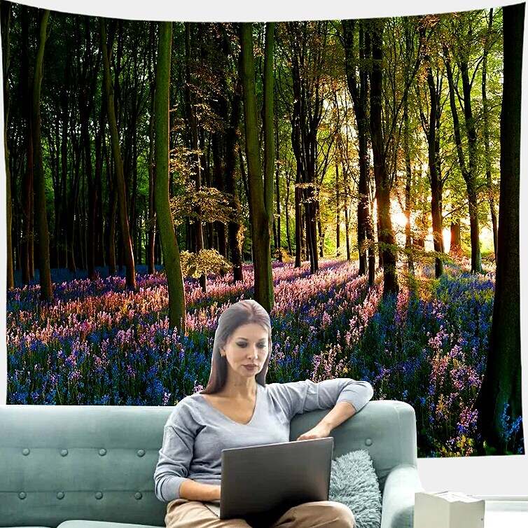 Landscape Forest Wall Tapestry Art Decor Photograph Backdrop