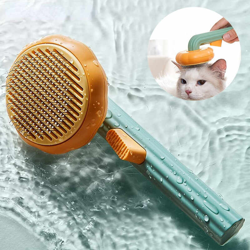 Pumpkin Self Cleaning Slicker Comb