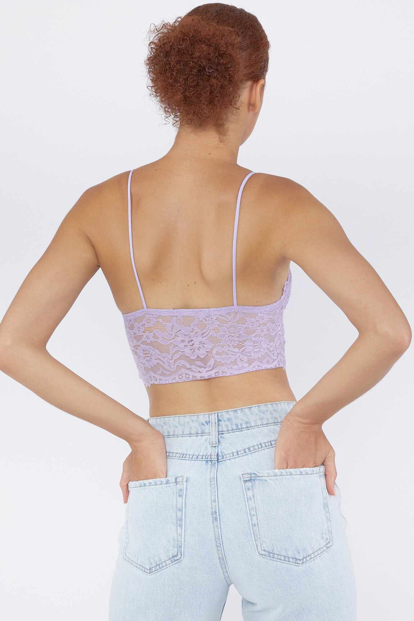 Women Apparel | Lace V-Neck Bralette Light Pink Forever21 - FS76455