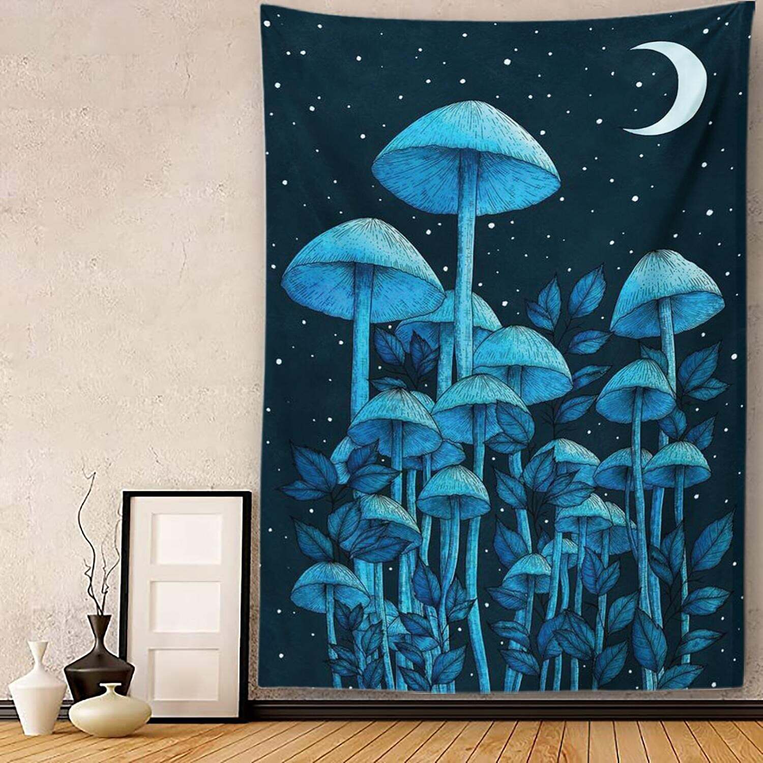 Trippy Mushroom Wall Tapestry Art Decor