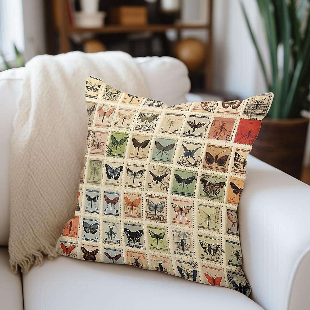 Flower Insect Pillow Cover 1PC