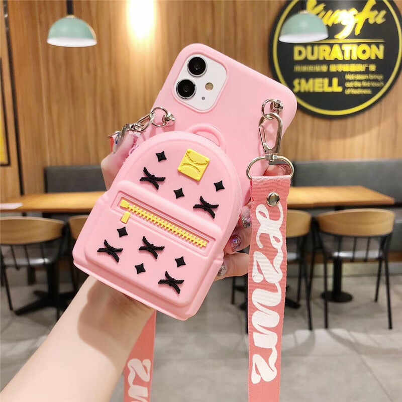 3D  Wallet Coin Bags Cute Phone Case