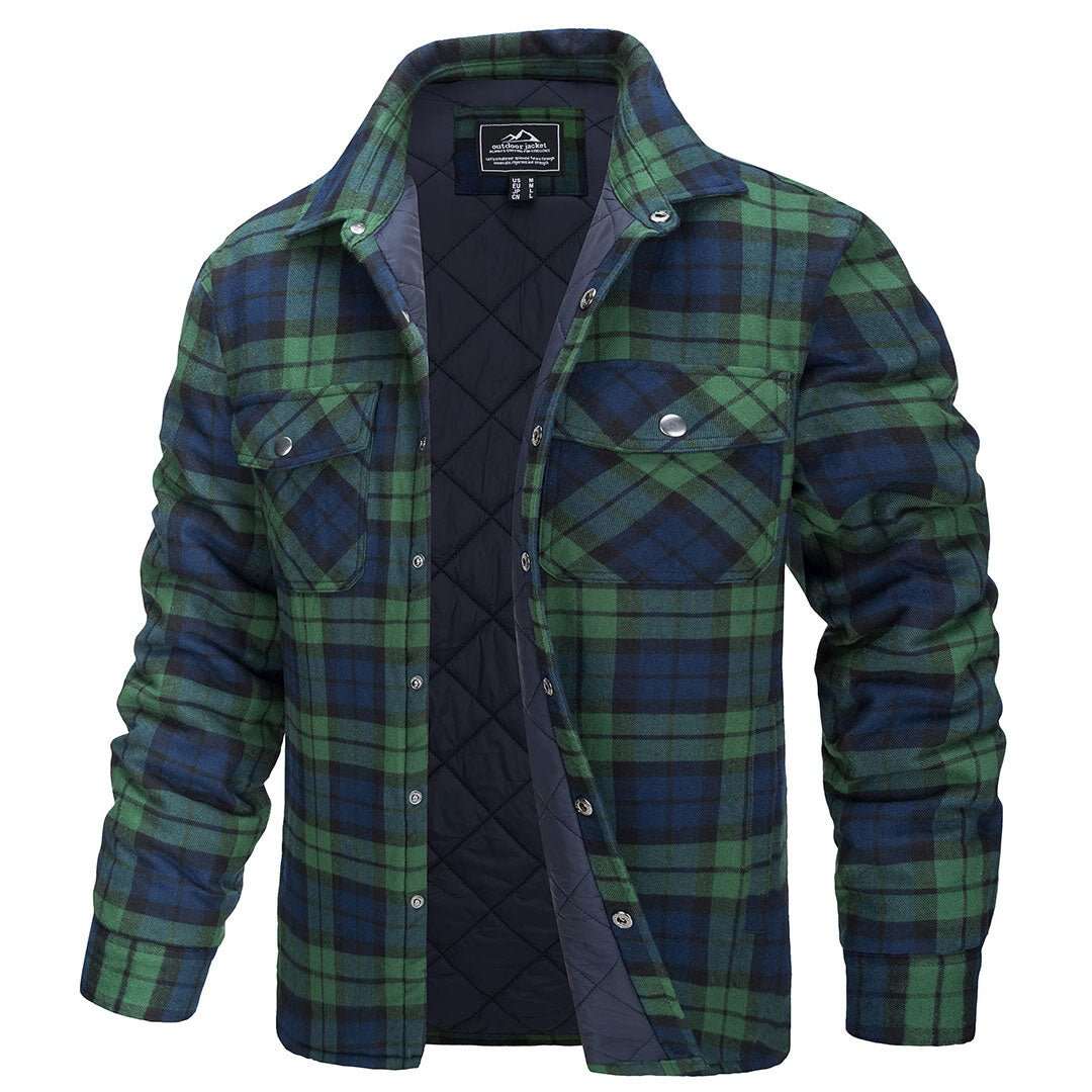 Hot Sale 50% Off-Men's Flannel Shirt Long Sleeve Button Down Jacket