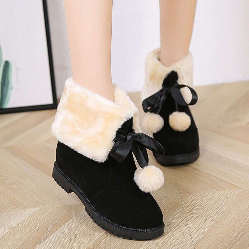 Women's 2021 Fashion Bow Snow Boots