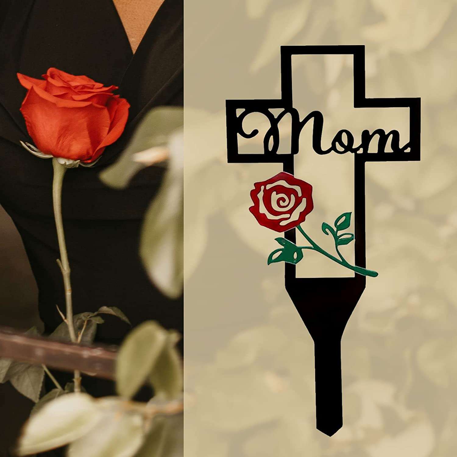 Hot Sale - Cemetery Memorial Cross Stake for Parents