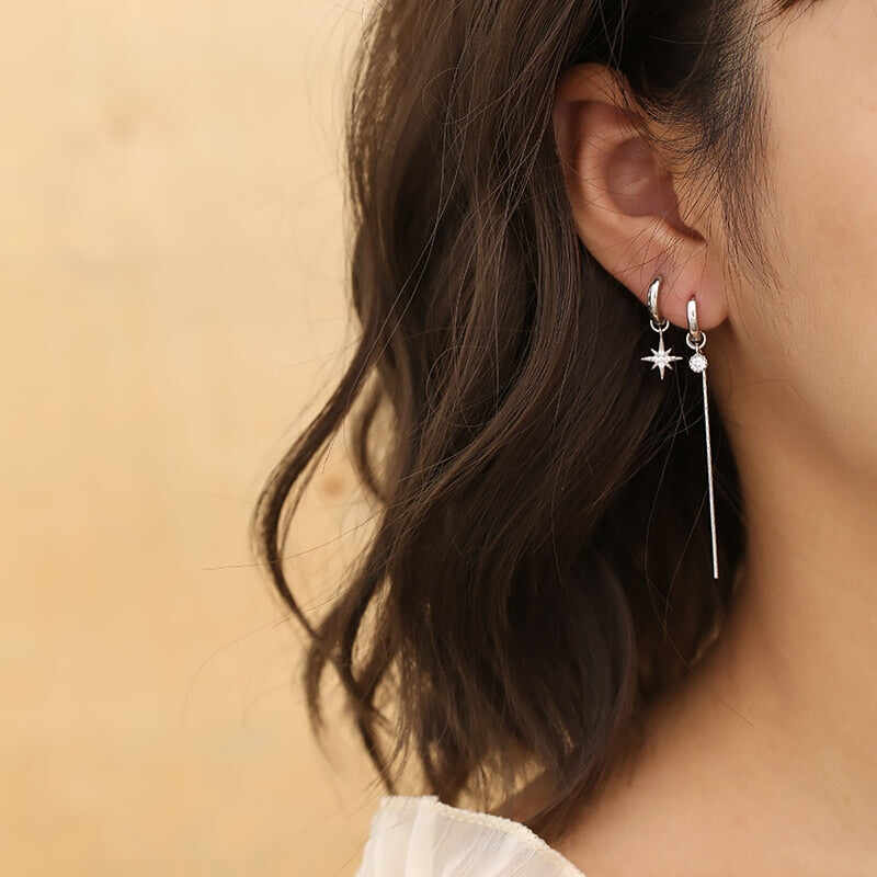 Vintage Long Tassel Geometric Square Drop Earrings For Women Korean Long Thread Dangle Earring Fashion Jewelry Oorbellen Brincos