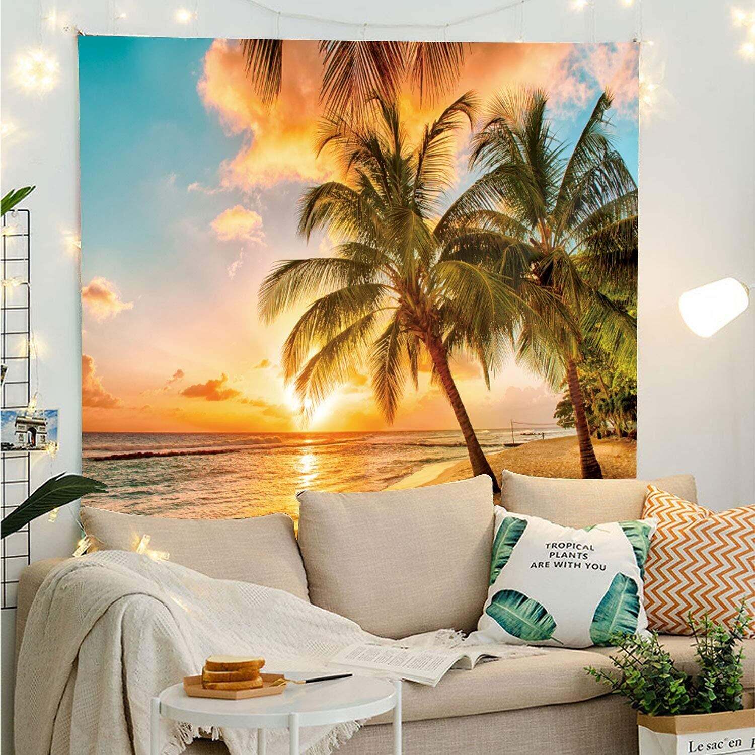 Beach Theme Wall Tapestry Art Decor Photograph Backdrop