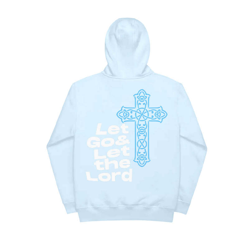 Let Go & Let The Lord Print Men's Hoodie