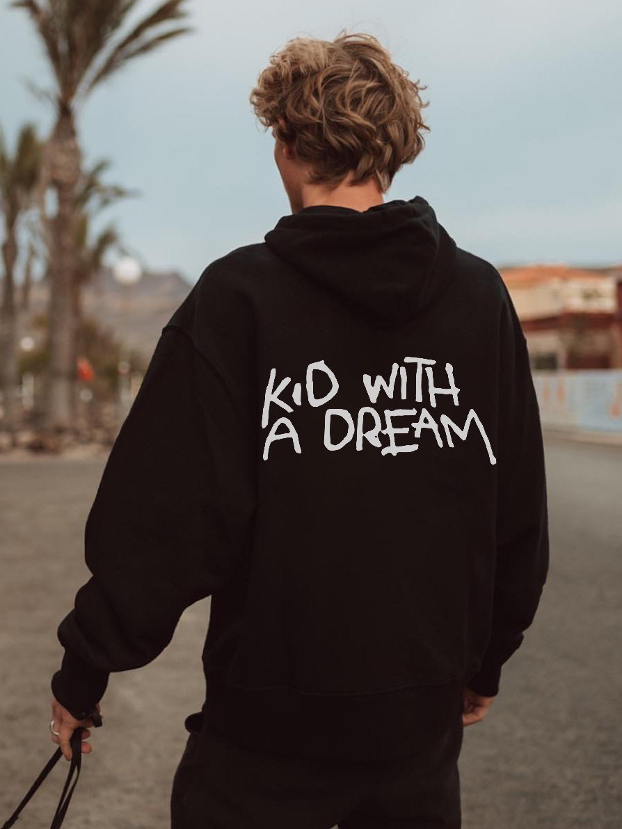 Kid With A Dream Print Hoodie