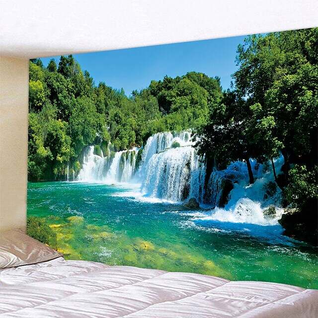 Landscape Wall Tapestry Nature Garden Pathway