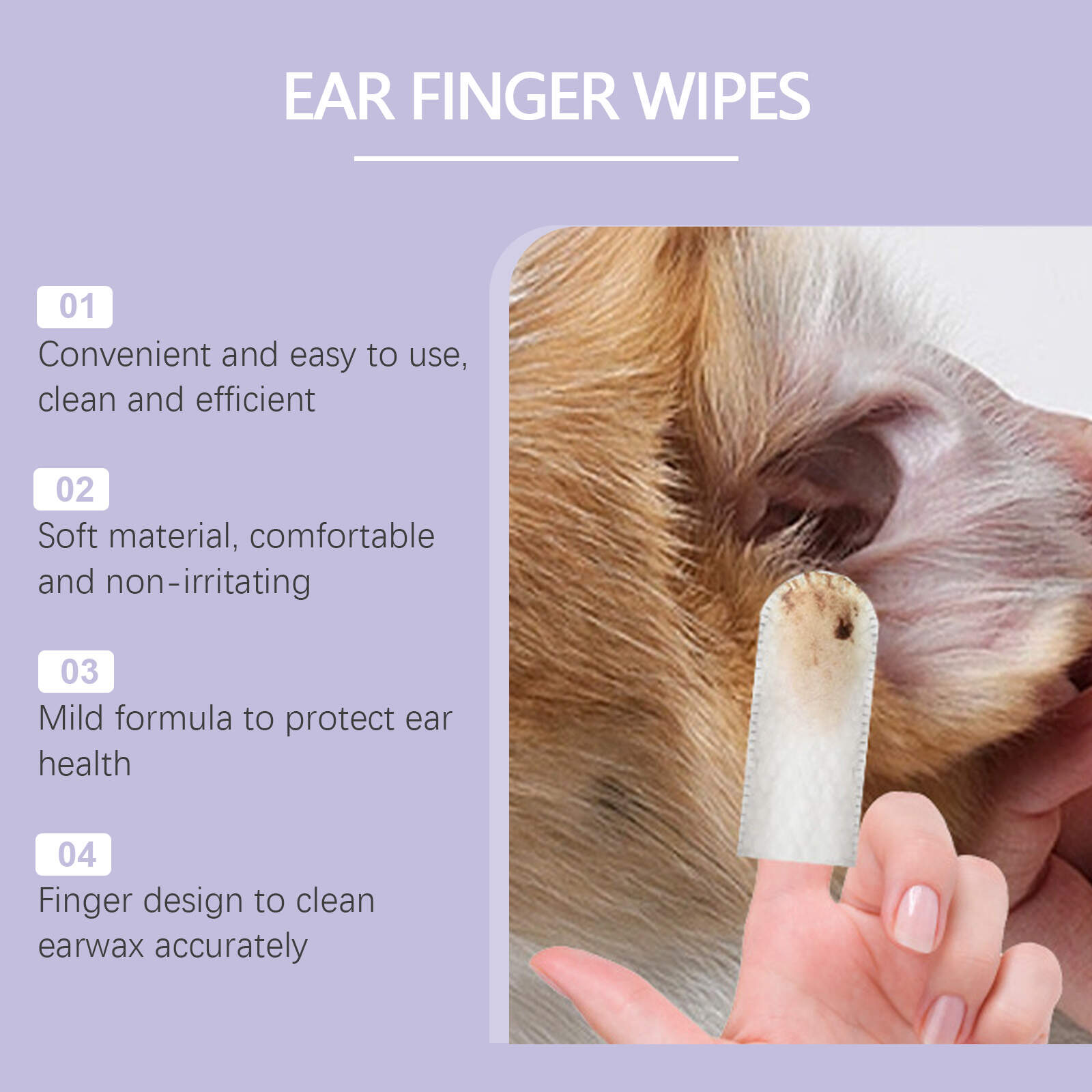 Ear Finger Wipes