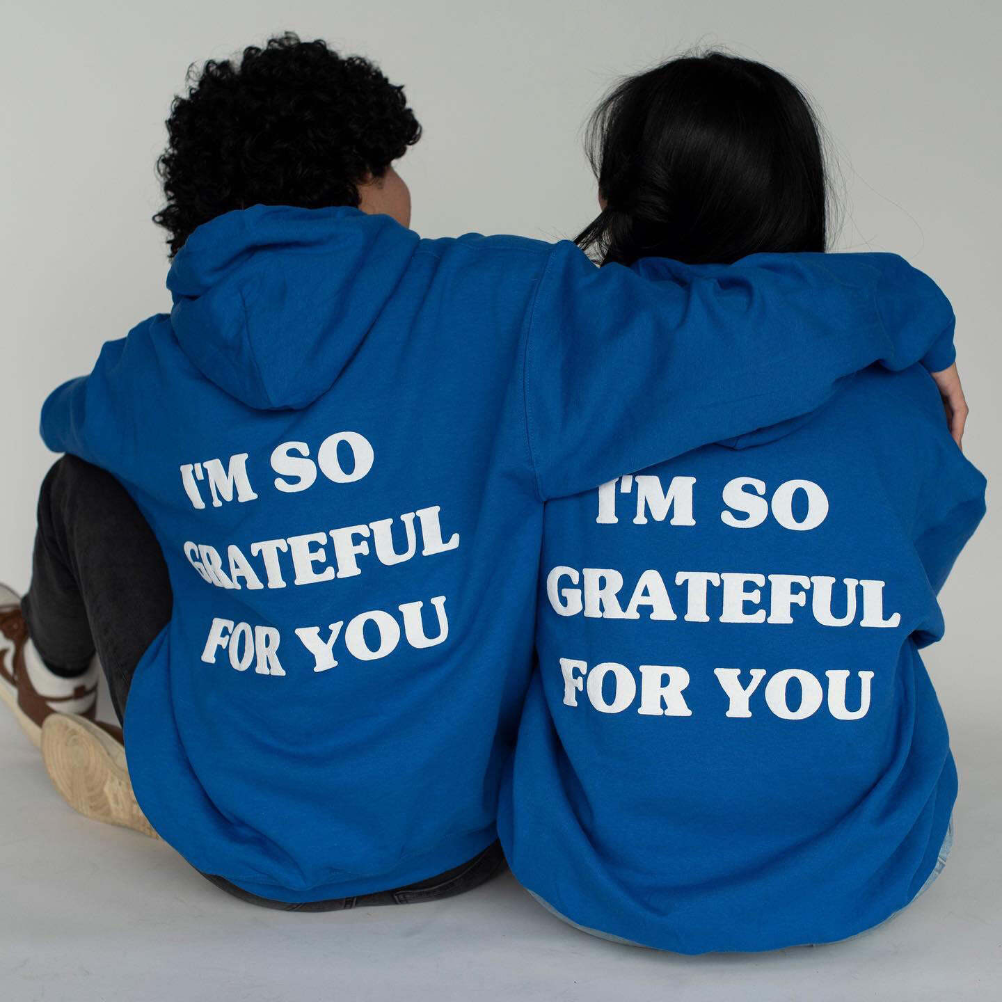 I'm So Grateful For You Print Hoodie