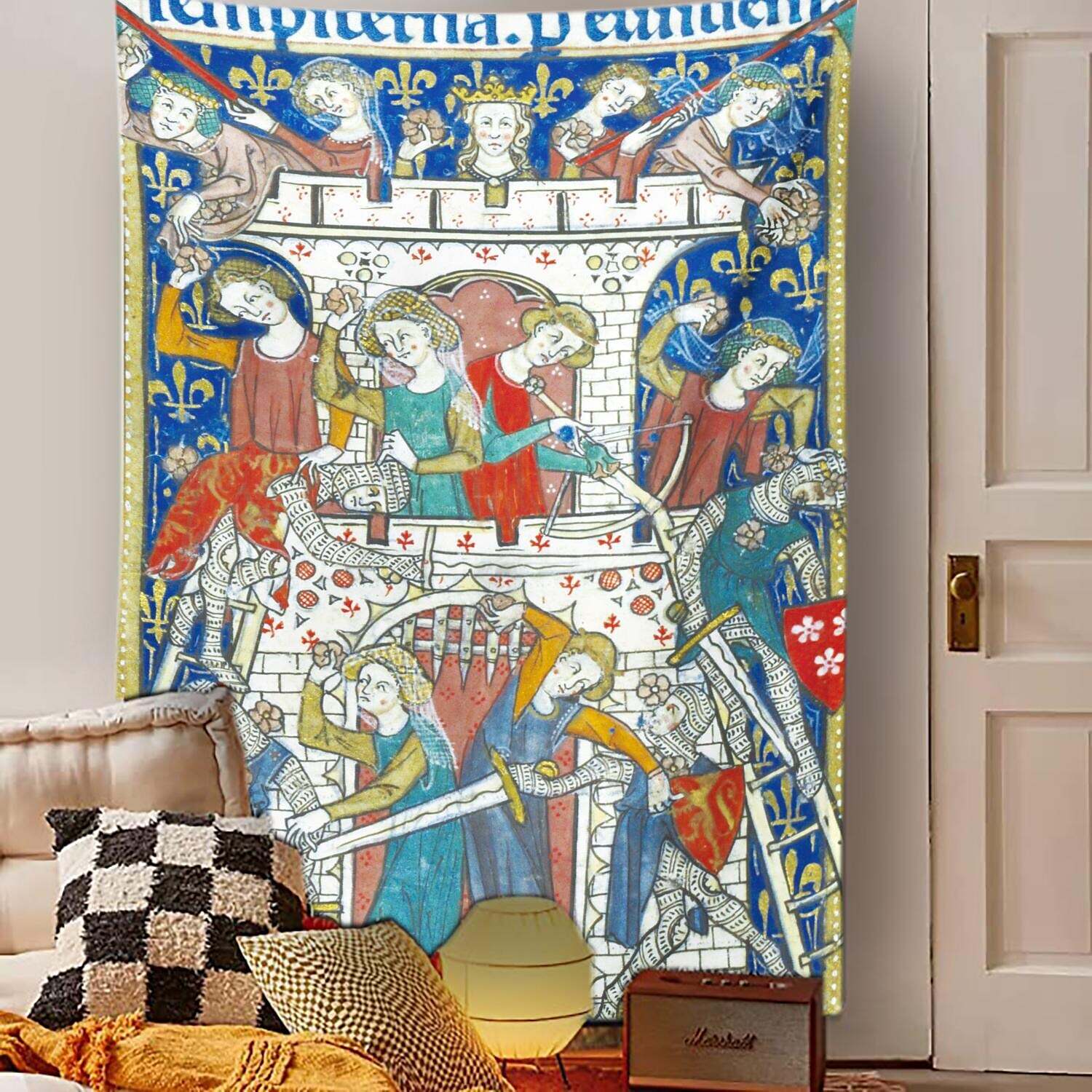 Medieval Painting Wall Tapestry Art Decor