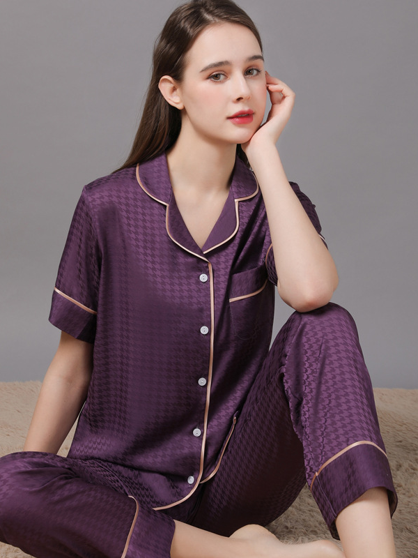 Regular Sleeve Others Casual Plain Regular Fit Matching Couple Pajama Set