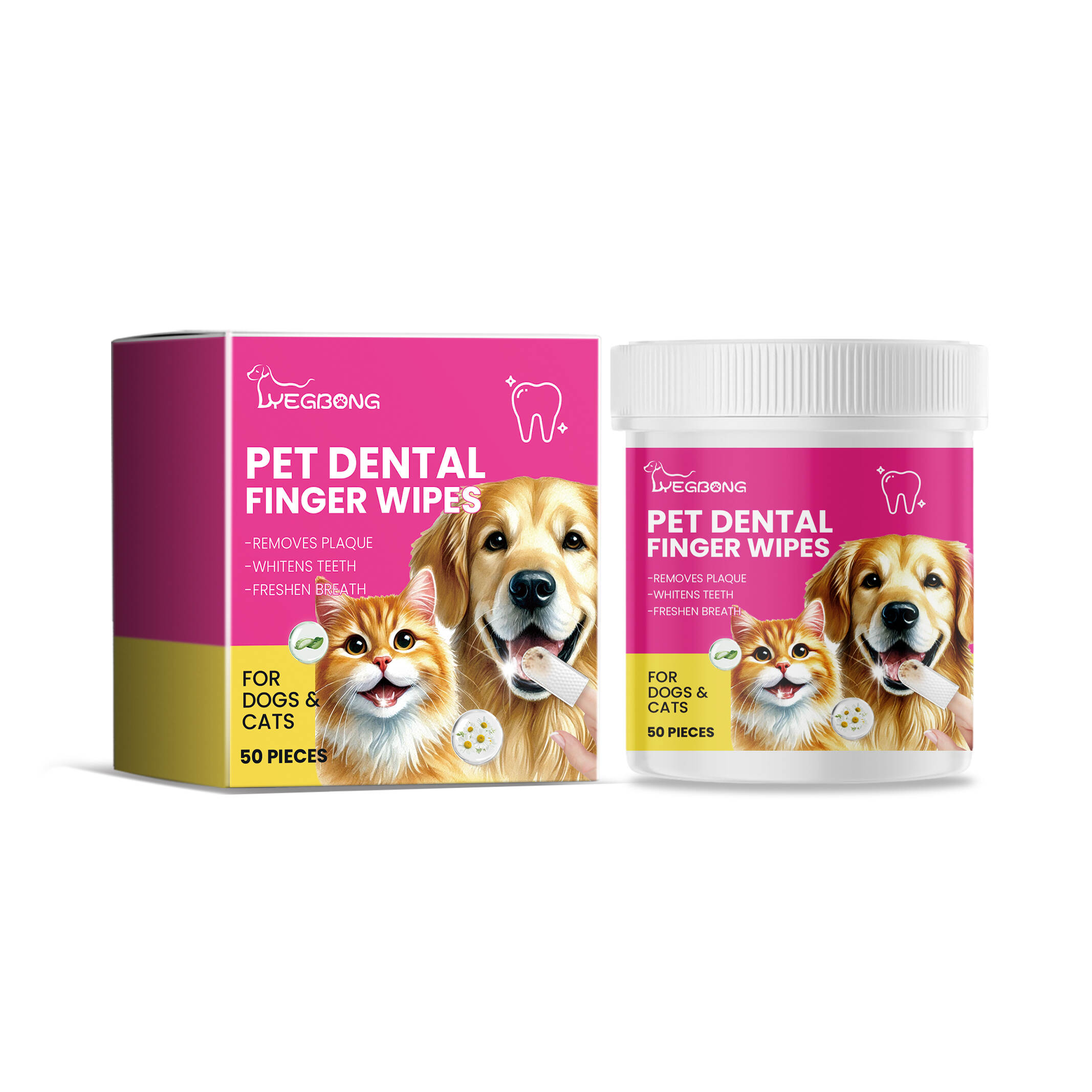 Pet Dental Finger Wipes