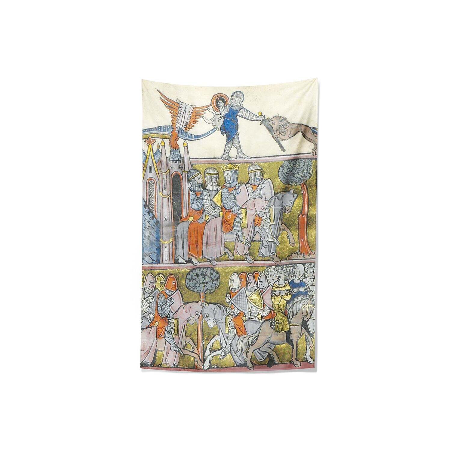 Medieval Painting Wall Tapestry Art Decor