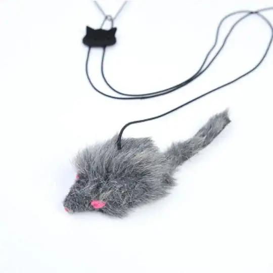 (🔥Last Day Promotion 49% OFF) Funny Pet Toy - Hanging Door Type Black Mouse (BUY 2 GET 1 FREE)