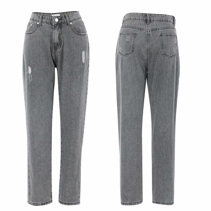 Straight-leg Mid-rise Jeans