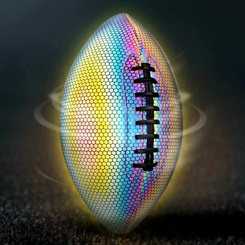 BIG SALE - 50% OFFHolographic Reflective Glowing Rugby Football and Basketball