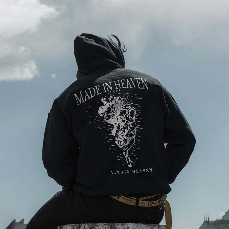 Made In Heaven Print Hoodie