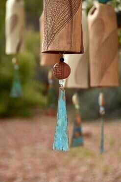 Beautiful Rustic Dragonfly Wind Chimes, Boho Handmade Garden Decor Gift