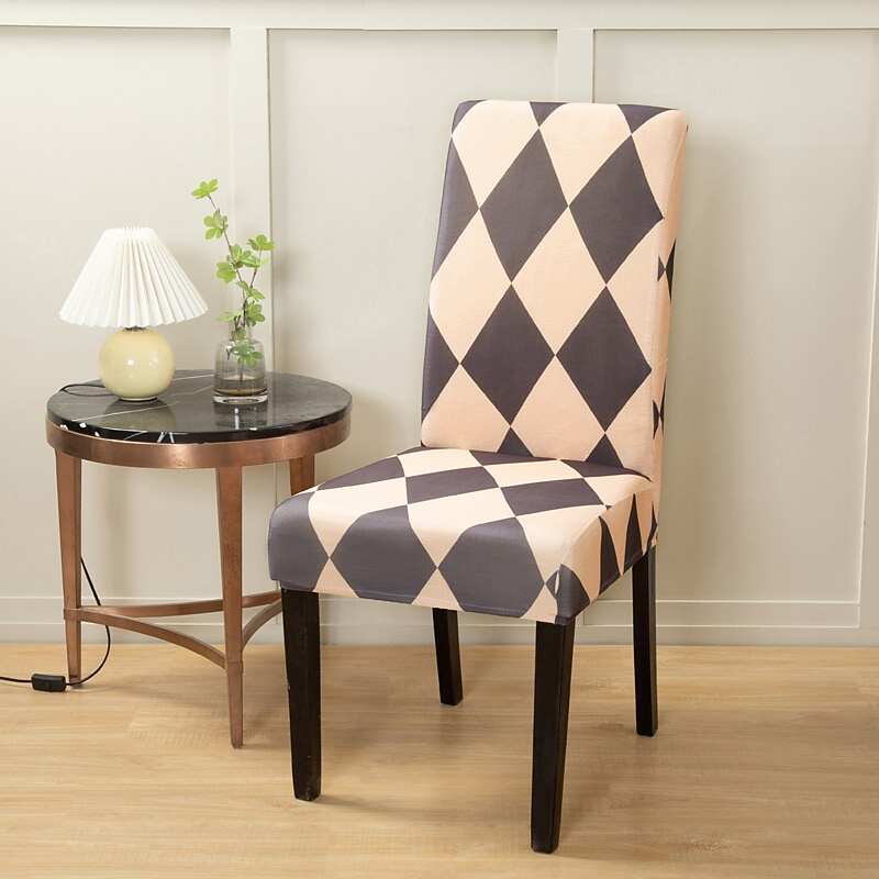 2 Pcs Stretch Kitchen Chair Cover Slipcover