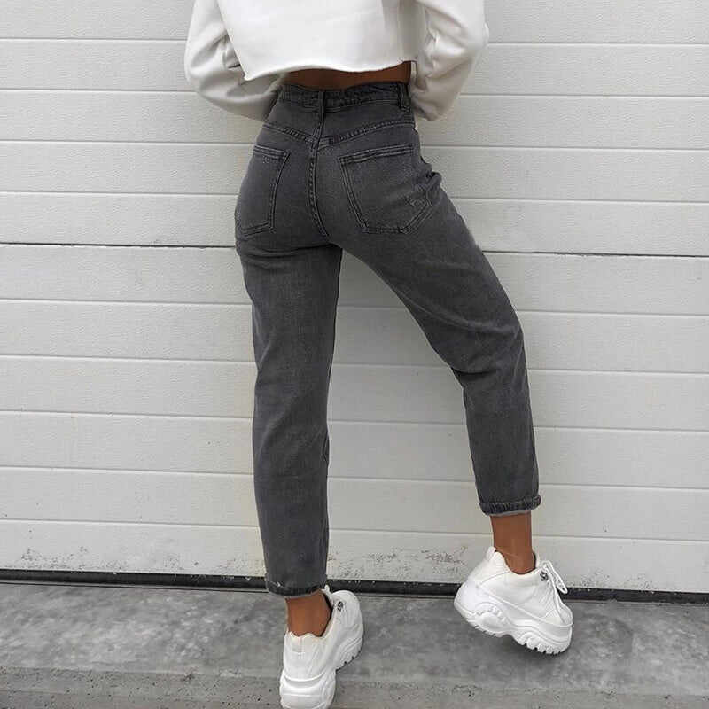 Straight-leg Mid-rise Jeans