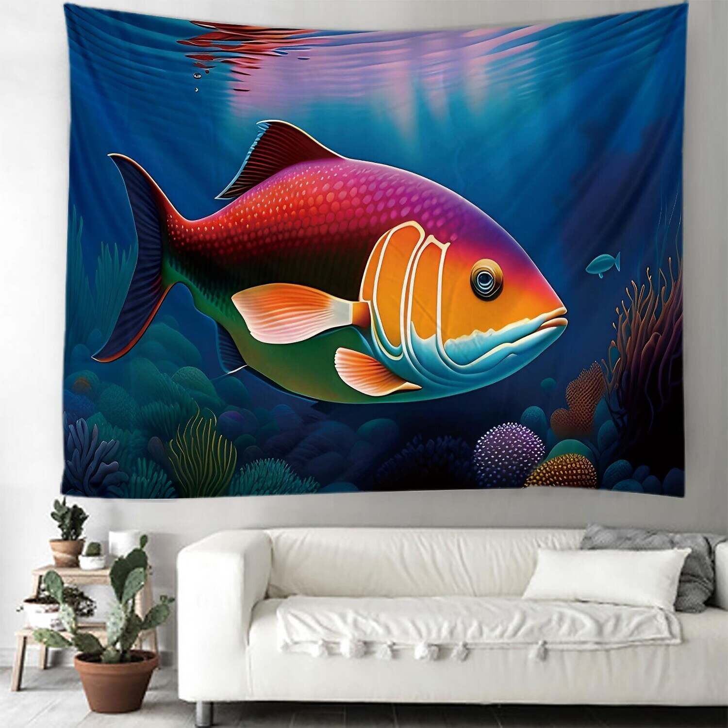 Ocean Fish Wall Tapestry Art Decor